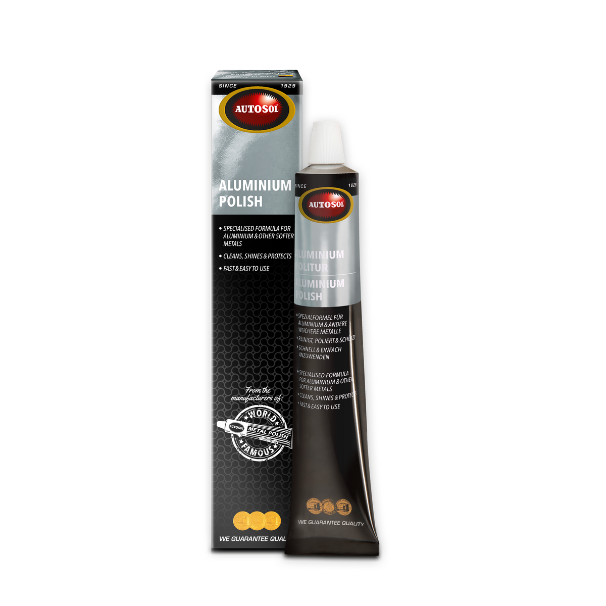 Autosol Polijstmiddel Voor Geanodiseerd Aluminium – 75 Ml – Speciaal Voor Reiniging & Glans – Fijnste Polijstlichamen – Ontwikkeld Met LSL Motortechnik