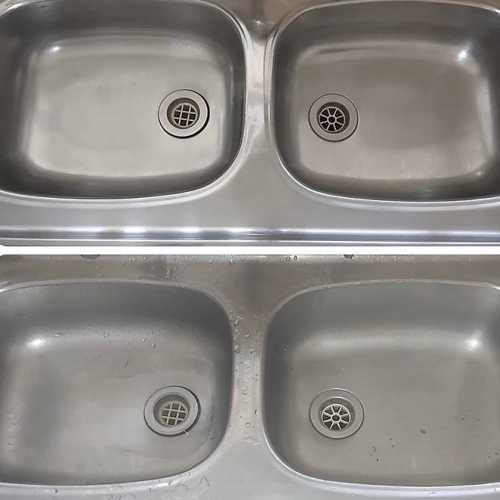 Cleaned Kitchen sink