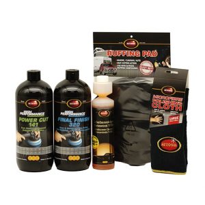 Image of all the items of car detailing KIT